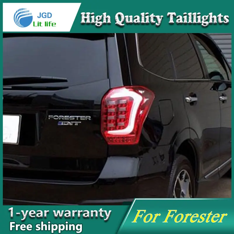 Чехол для стайлинга автомобиля Subaru Forester 2013 2014 2015 задний фонарь светодиодный DRL +