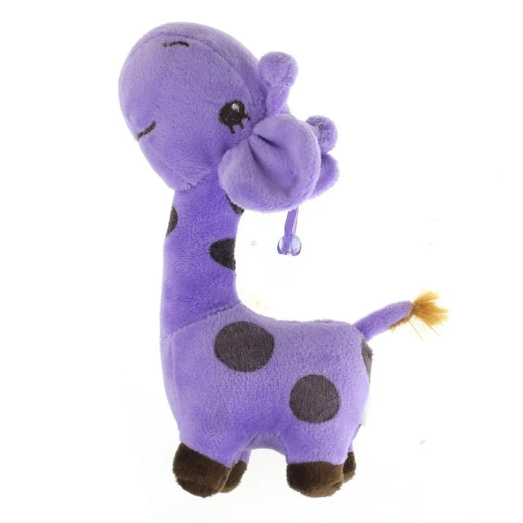 38CM Purple 18 см/28 см/38 см Жираф дорогой Мягкая Плюшевая Игрушка Животные Куклы для маленьких детей на день рождения Детские плюшевые игрушки на день рождения рождественские подарки - Цвет: 38CM Purple