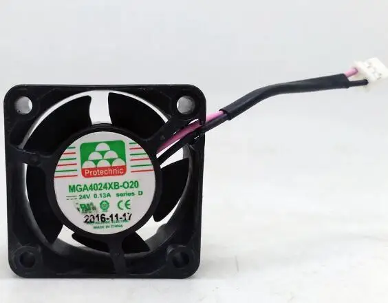 

4020 24V 4cm mga4024xb-o20 two wire printer copier fan double ball fan