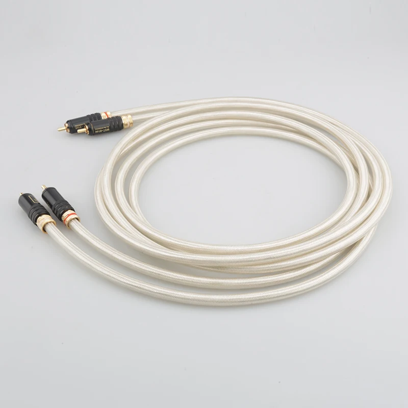 Бесплатная доставка Hi Fi Подпись из бескислородной меди серебряные Platedr