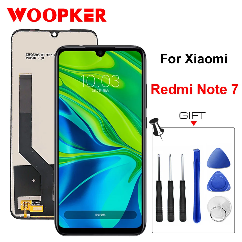 Оригинальный ЖК дисплей для Xiaomi Redmi Note 7 сменный сенсорный экран Note7 Pro