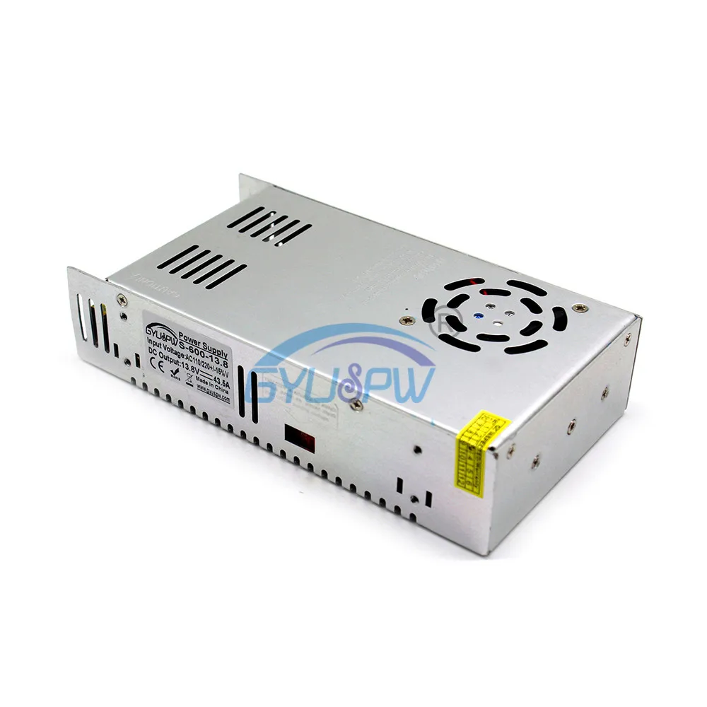 Одиночный выходной переключатель источника питания DC 13 8 V 43.5A 600W Трансформатор 110v