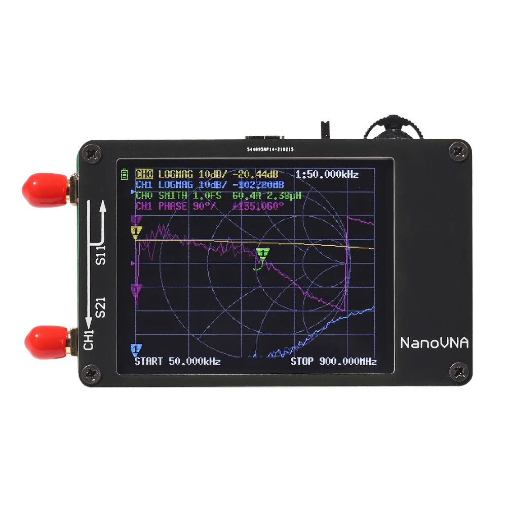 

2.8 Inch Lcd Display Nano Vna Vna Hf Vhf Uhf Uv Vector Network Analyzer With Sma Male To Male Rg174 Radio Frequency Cable