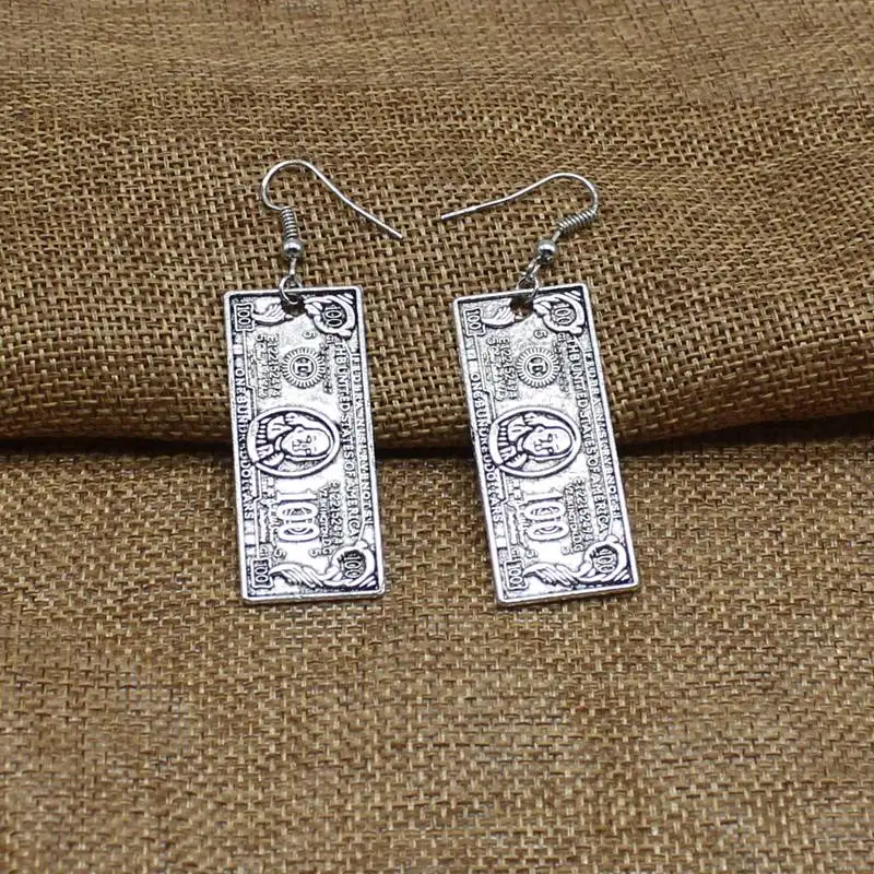 Популярные очаровательные серьги с кулоном в форме монеты ожерелье стиле ретро