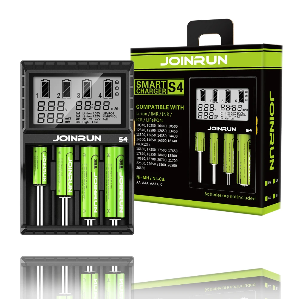 AA AAA Батарея Зарядное устройство интеллигентая (ый) ЖК дисплей со штепсельной