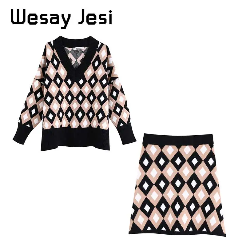 Женский вязаный свитер с v-образным вырезом теплый Повседневный пуловер длинным