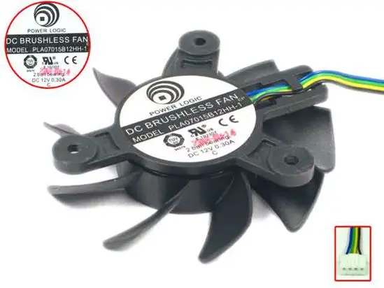 Power Logic PLA07015B12HH 1 DC 12V 0.3A 80mm 65x65x12mm вентилятор охлаждения сервера|power logic|round fanserver fan |