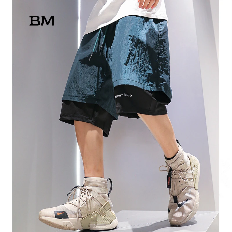 Модные Повседневные баскетбольные штаны одежда в Корейском стиле поддельные