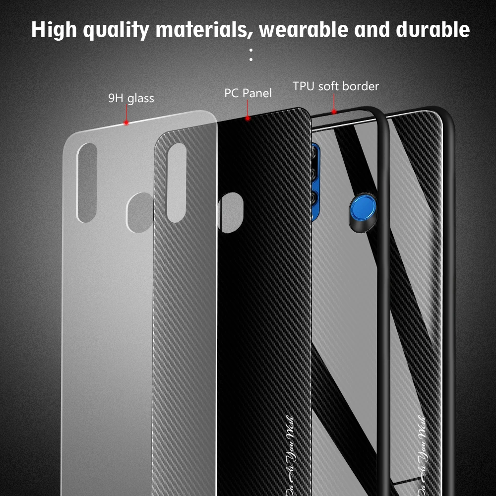 Чехлы из закаленного стекла для Huawei Honor 9X Pro 20 Lite 8X градиентный стеклянный чехол