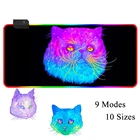 Коврик для мыши с рисунком кошки, игровой коврик из натурального каучука, большой коврик для мыши, Офисный Компьютерный Настольный коврик для ноутбука и ПК