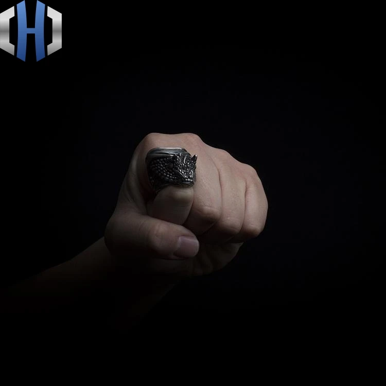 Оригинальные работы пустыня рогатая гадюка ручной Серебро 925 Серебряное кольцо