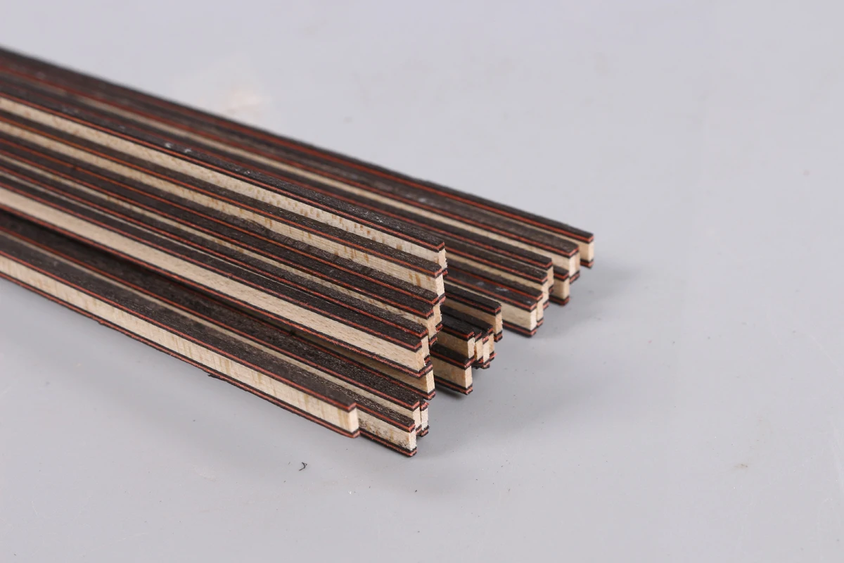 

Yinfente 25 Strip Luthier Purfling Binding Marquetry Inlay 600x6x1.2mm Solid Wood Guitar parts#171