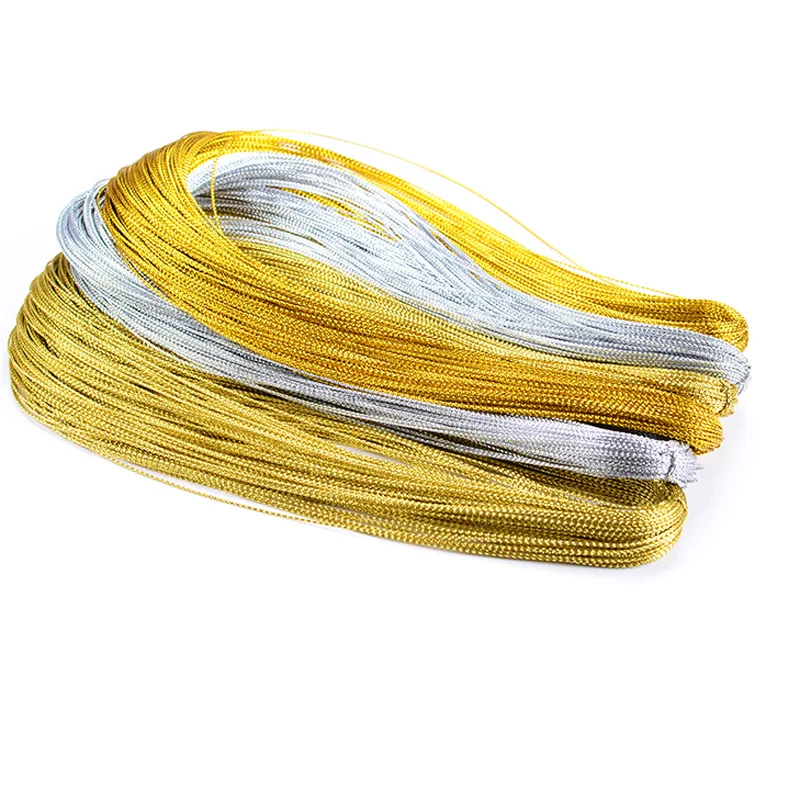 Ювелирные аксессуары сделай сам/1 мм линия бирки для одежды круглая Золотая