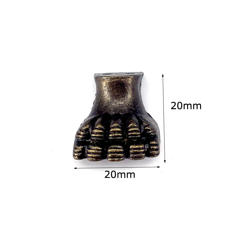 20 мм * металлический тигровый коготь маленький угловой винтажный деревянный ящик