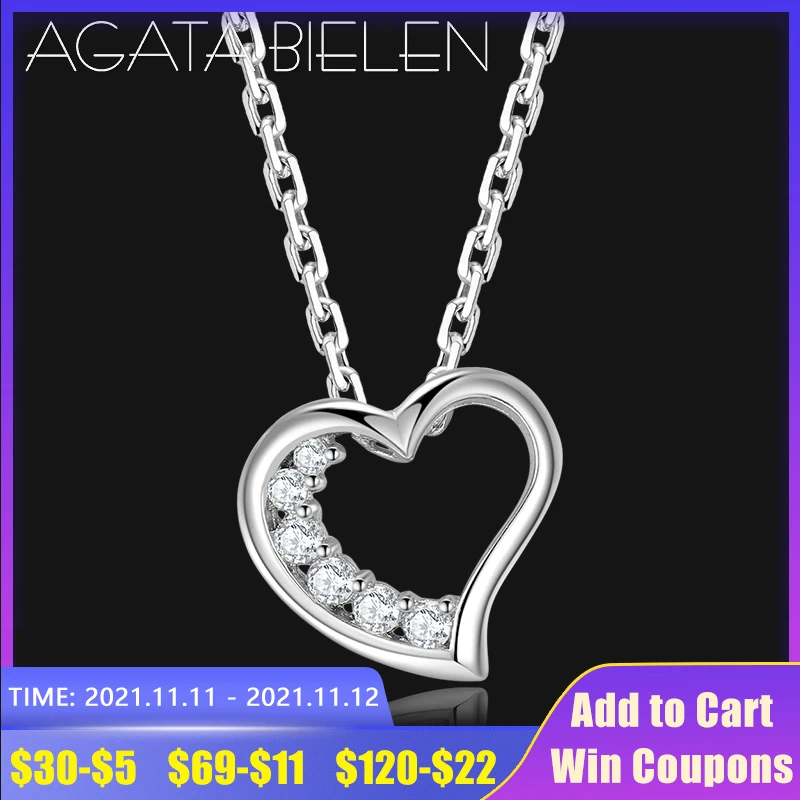 Стерлинговое Серебро 925 пробы вечная любовь сердце звено цепочки в виде ожерелья