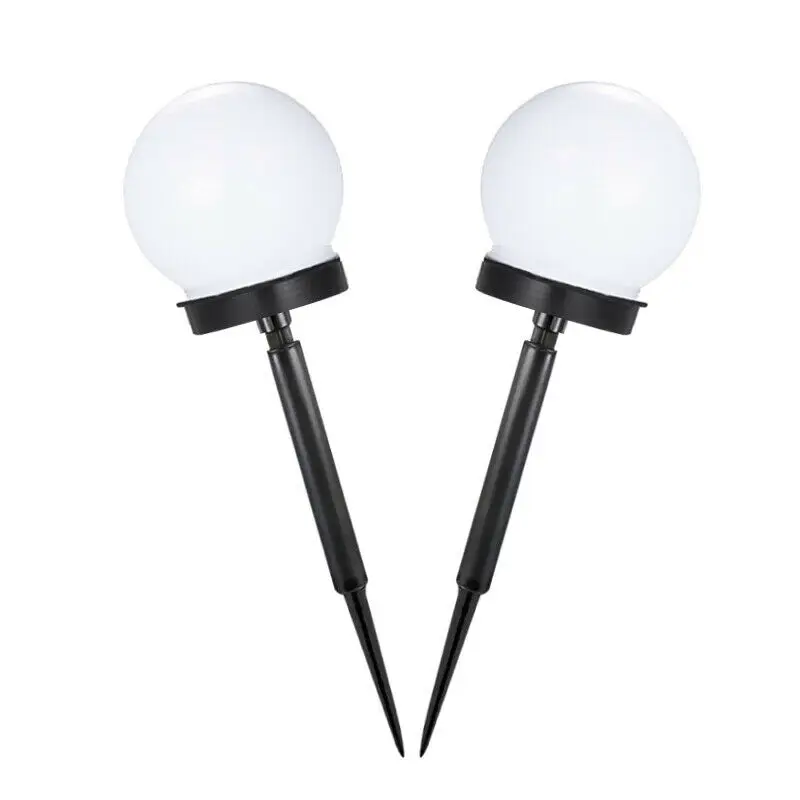 

2pcs Lawn Light LED Solar Power Lights Outdoor Garden Path Ball Light Lamp Pathway Landscape Lamp Solar Lamps for Home Yard