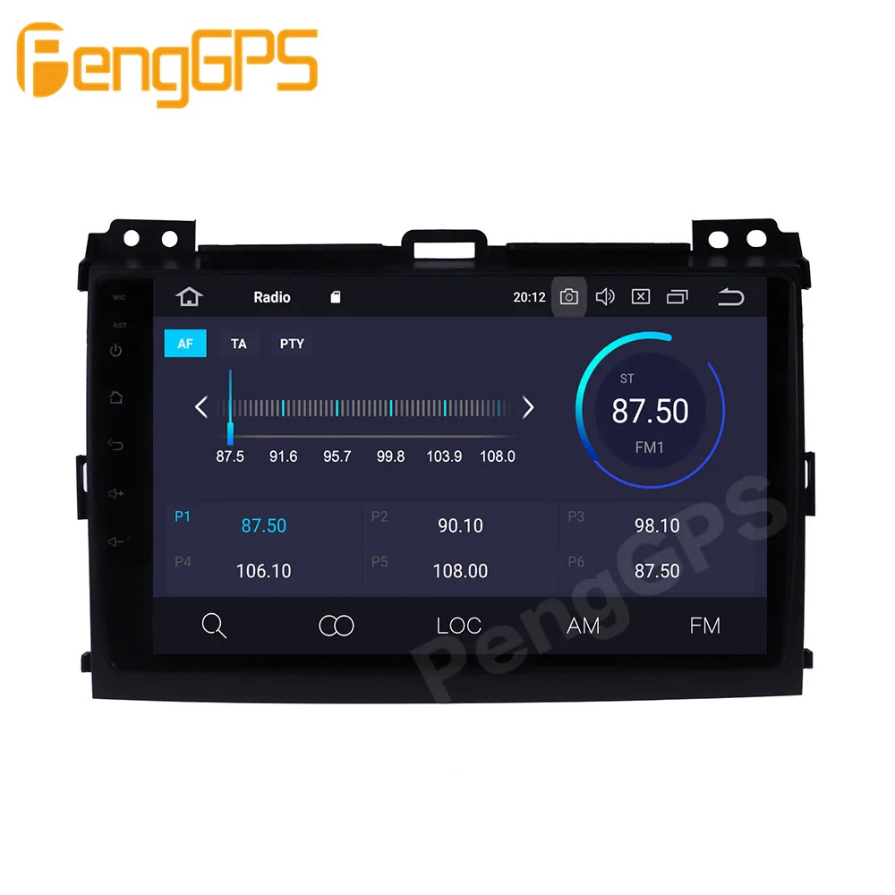 Для Toyota Prado 120 Android Радио 2004 - 2008 автомобильный мультимедийный плеер стерео PX6 GPS