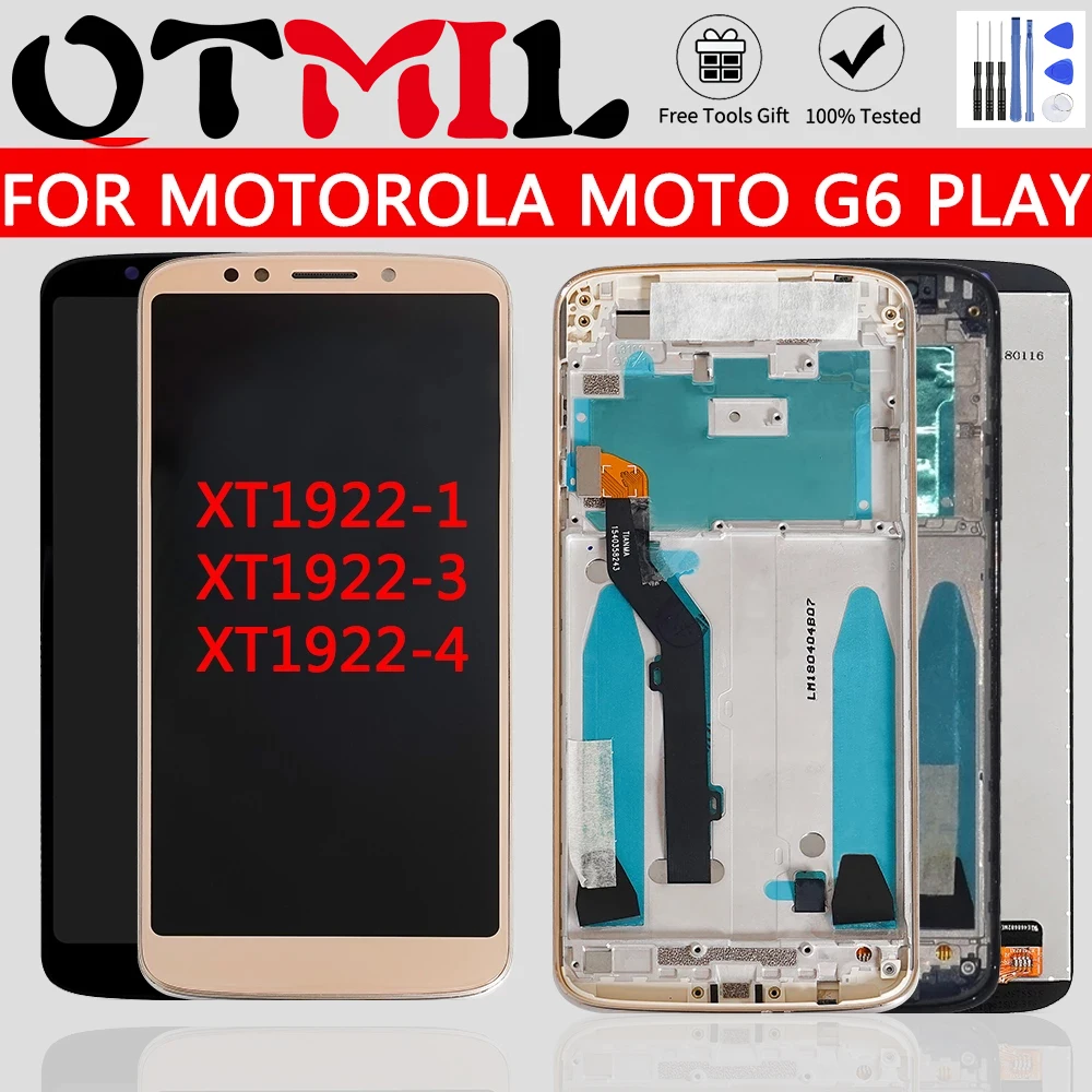 5 7 &quotОригинальный сенсорный экран для Motorola Moto G6 Play XT1922 1 3 4 сборка ЖК дигитайзера с