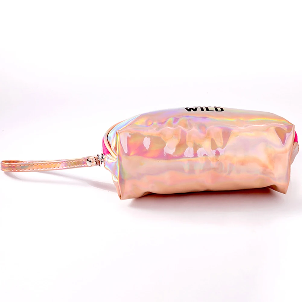 

Cosmetic Bag Girls PU Letter Print Shell Make Up Women Fashion Storage Portable Pouch Simple Waterproof Travel Mini