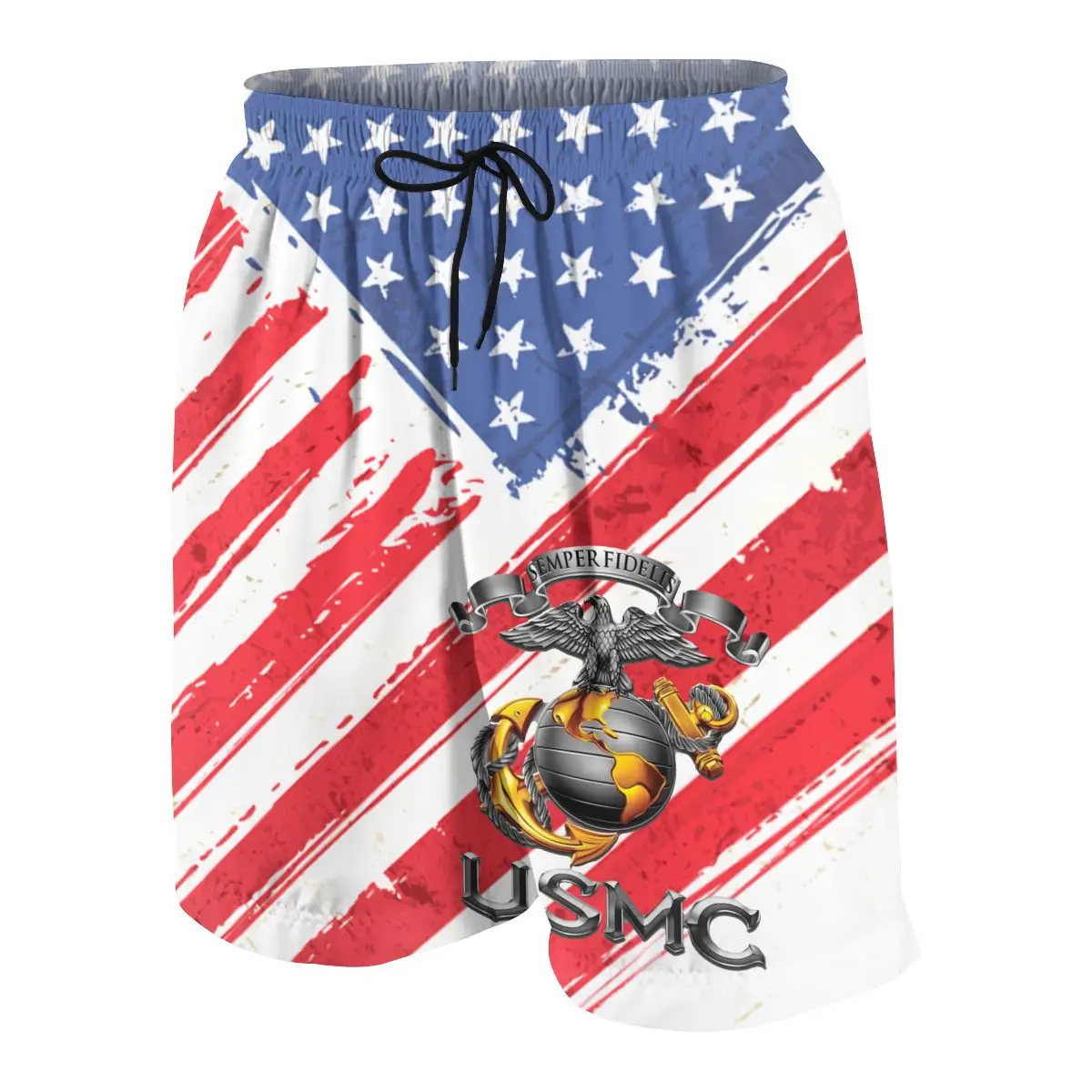 

USMC SEMPER FIDELIS Patriotic Casual Shorts Summer New Running Fitness Fast-drying Trend Boys And Girls Short Pants