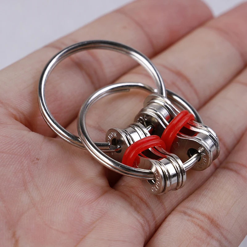 Llavero antiestr&eacute;s para adultos y ni&ntilde;os, Spinner de mano, juguete EDC de Metal-3