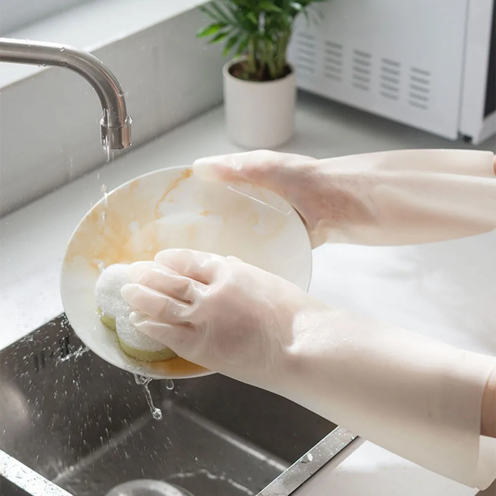 Защитные перчатки для мытья посуды женские резиновые кожаные прочные работы по