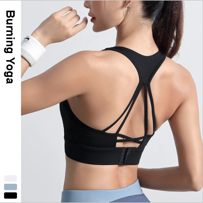 Новинка ударопрочный спортивный бюстгальтер женское нижнее белье топ для йоги