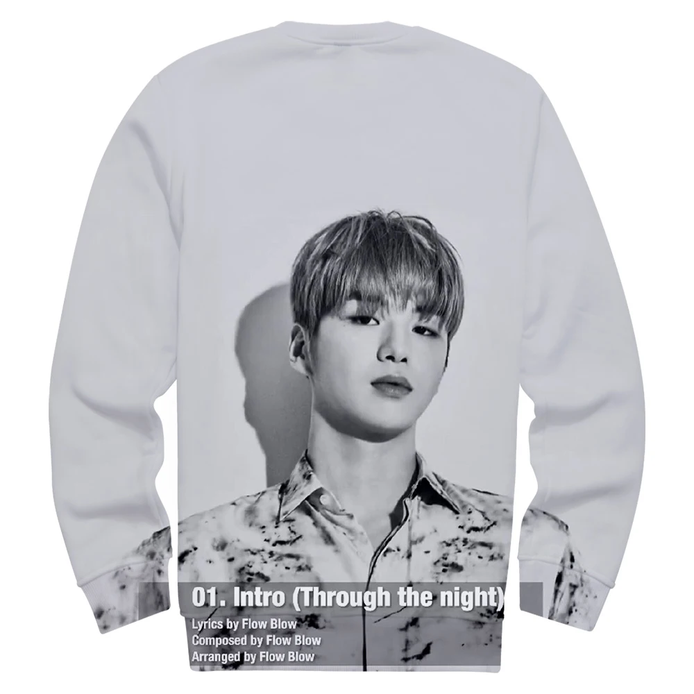 Новинка 2019 толстовка KPOP Kang Daniel с круглым вырезом и объемным изображением альбома
