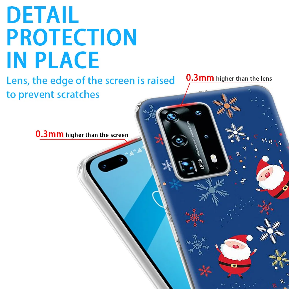 

ciciber Cute Christmas Case for Huawei P30 P40 P20 Pro Lite Mate 30 20 Lite Pro Honor 20 10 9X Pro Lite P Smart Plus 2019 TPU