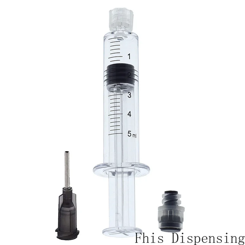 

Measurement Mark Tip for CBD Oils EJuices Liquids Chemical (Gray Piston) 5ml Luer Lock Syringe with 16G Needle Reusable