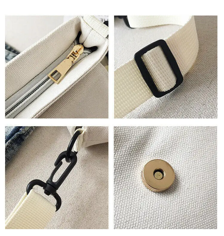 

New Fashion Women Handbag Cute Panda Ladies Animal Panda Handbag Shoulder Messenger Canvas Crossbody Bag Tote