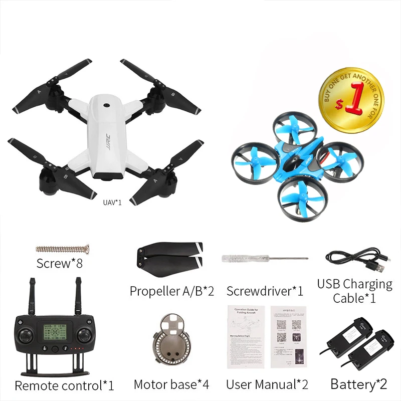 white 2B with H36 JJRC H78G 5G WiFi FPV 1080P широкоугольная HD камера gps двойной режим позиционирования складной Радиоуправляемый Дрон Квадрокоптер RTF Профессиональный Дрон - Цвет: white 2B with H36