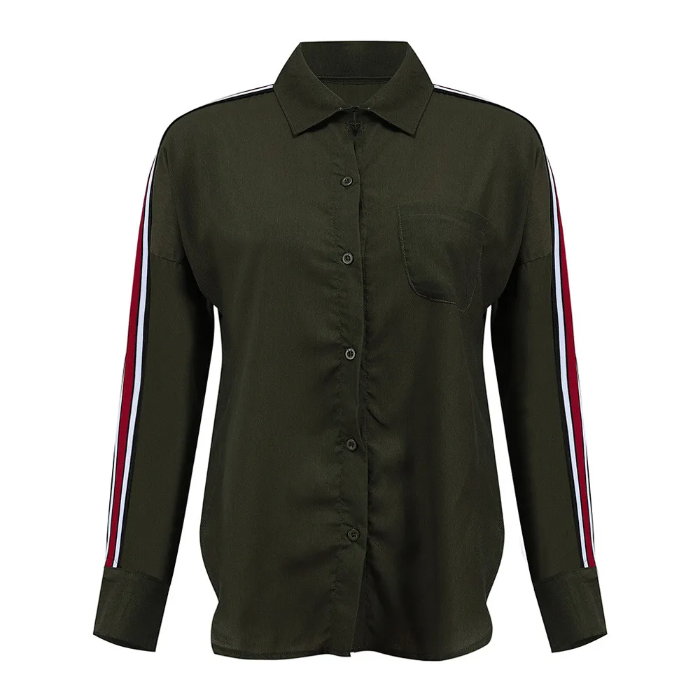 Модная офисная Дамская Блузка JAYCOSIN Женская Повседневная белая рубашка с