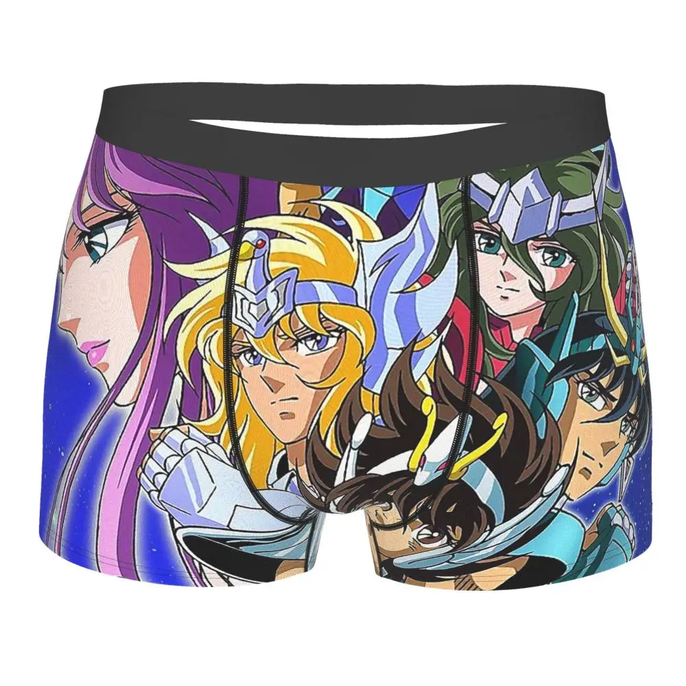 

Seiya Knights Of The Zodiac Anime Underpants Breathbale Panties Male Underwear Print Shorts Boxer Briefs