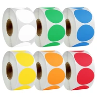 color code dot labels stickers 500pcsroll with 1 inch red blue yellow black blank can be written envelope seal label stationery