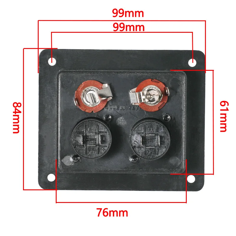 2 шт. Динамик распределительная коробка аудио аксессуары 6 5 мм два XLR Сделано в