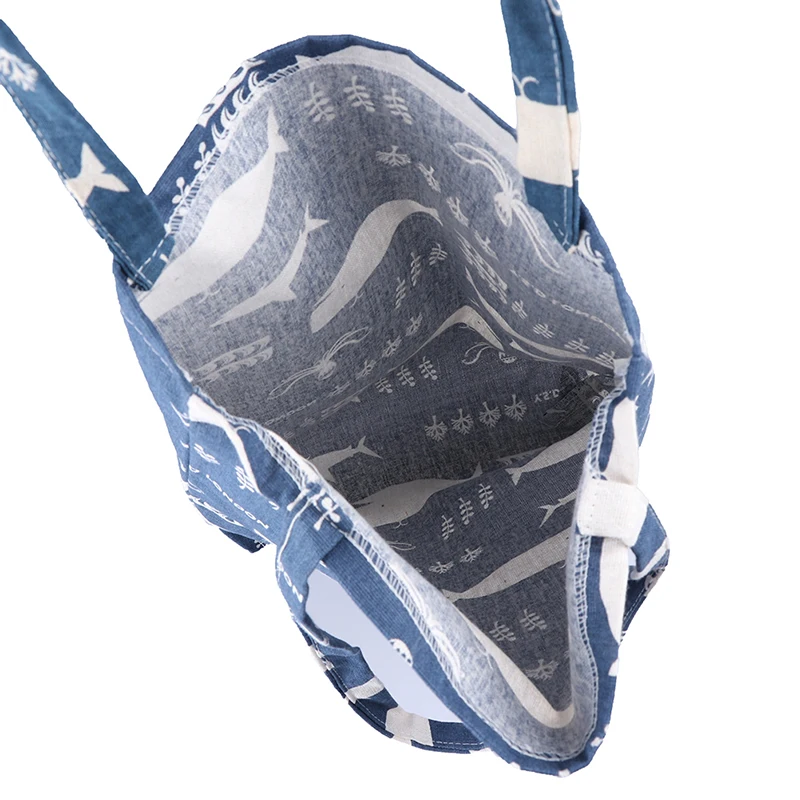 1 шт печать Кита осьминог море жизни хозяйственные сумки Прочный слой без