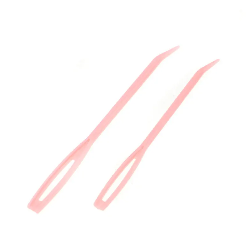 2 шт./лот изогнутые иглы для шитья набор вязальных спиц с большими глазами пряжи