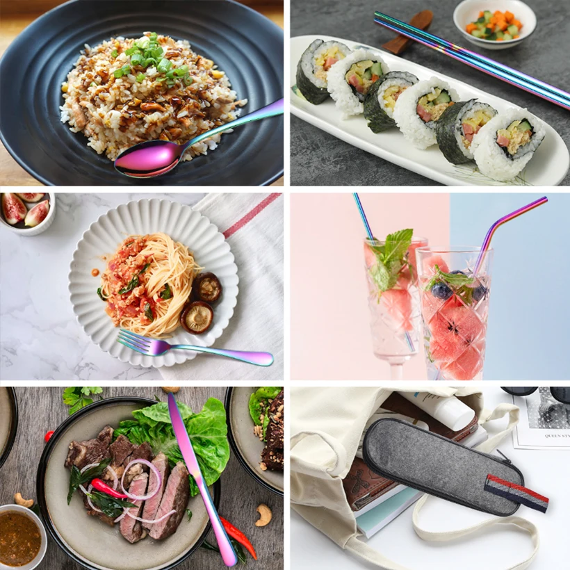 Набор столовых приборов из 9 предметов нержавеющей стали столовая посуда