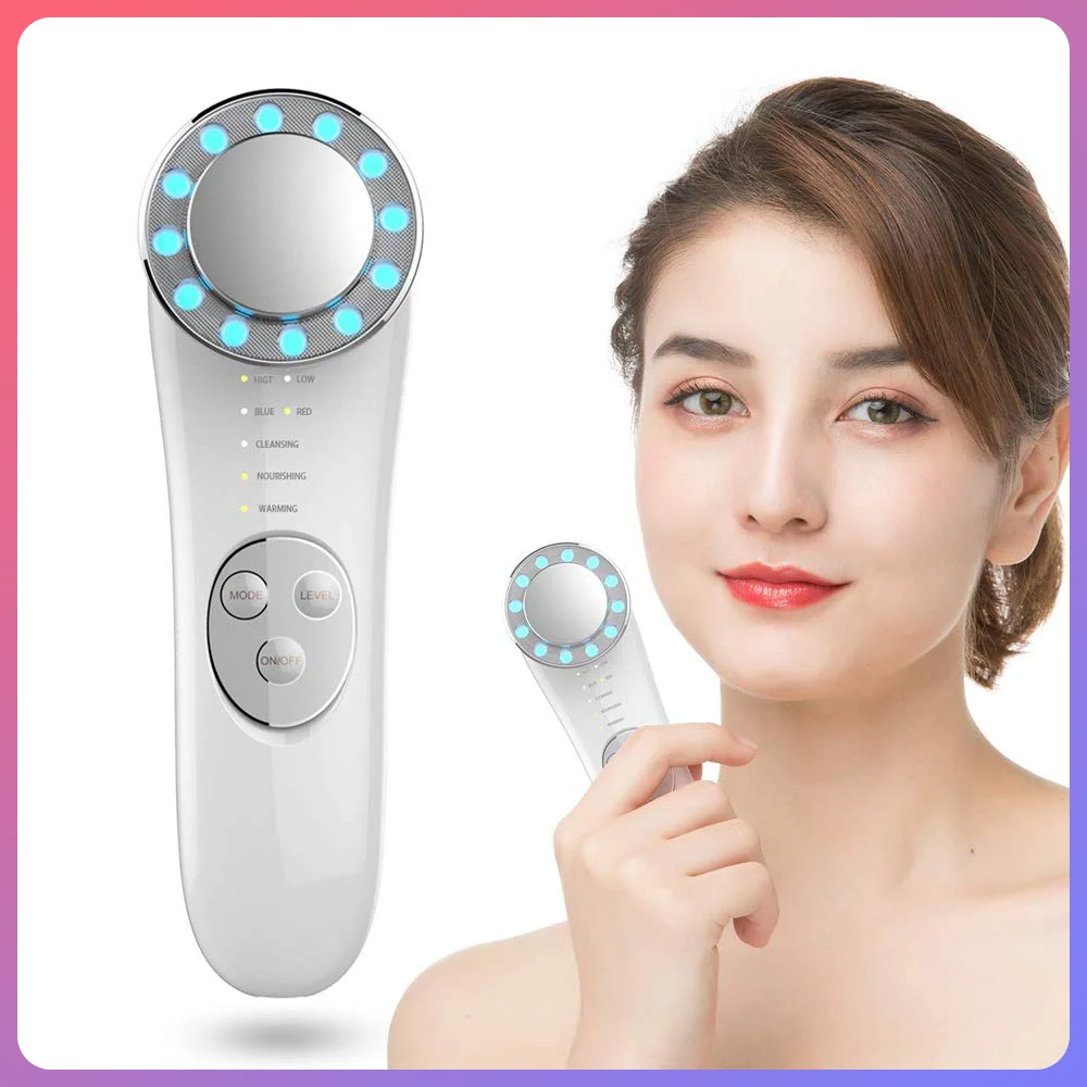 

Beauty Instrument Skin Care Machine Ion Deep Cleaning Face Lift Tool Remove Acne Skin Rejuvenation Facial Messager Home SPA