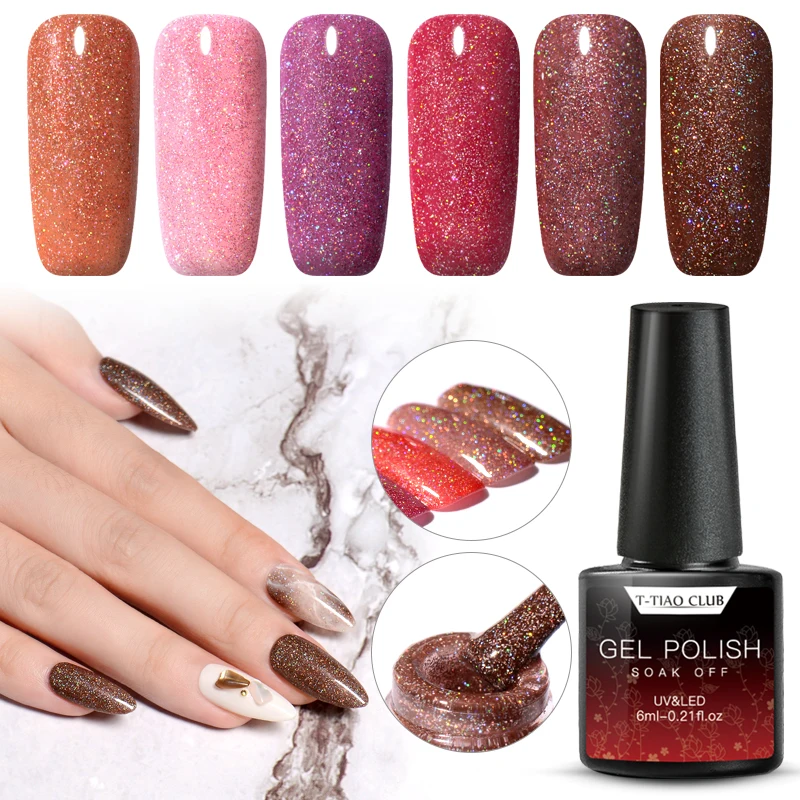 Голографический Блестящий УФ Гель лак для ногтей|Гель ногтей| |