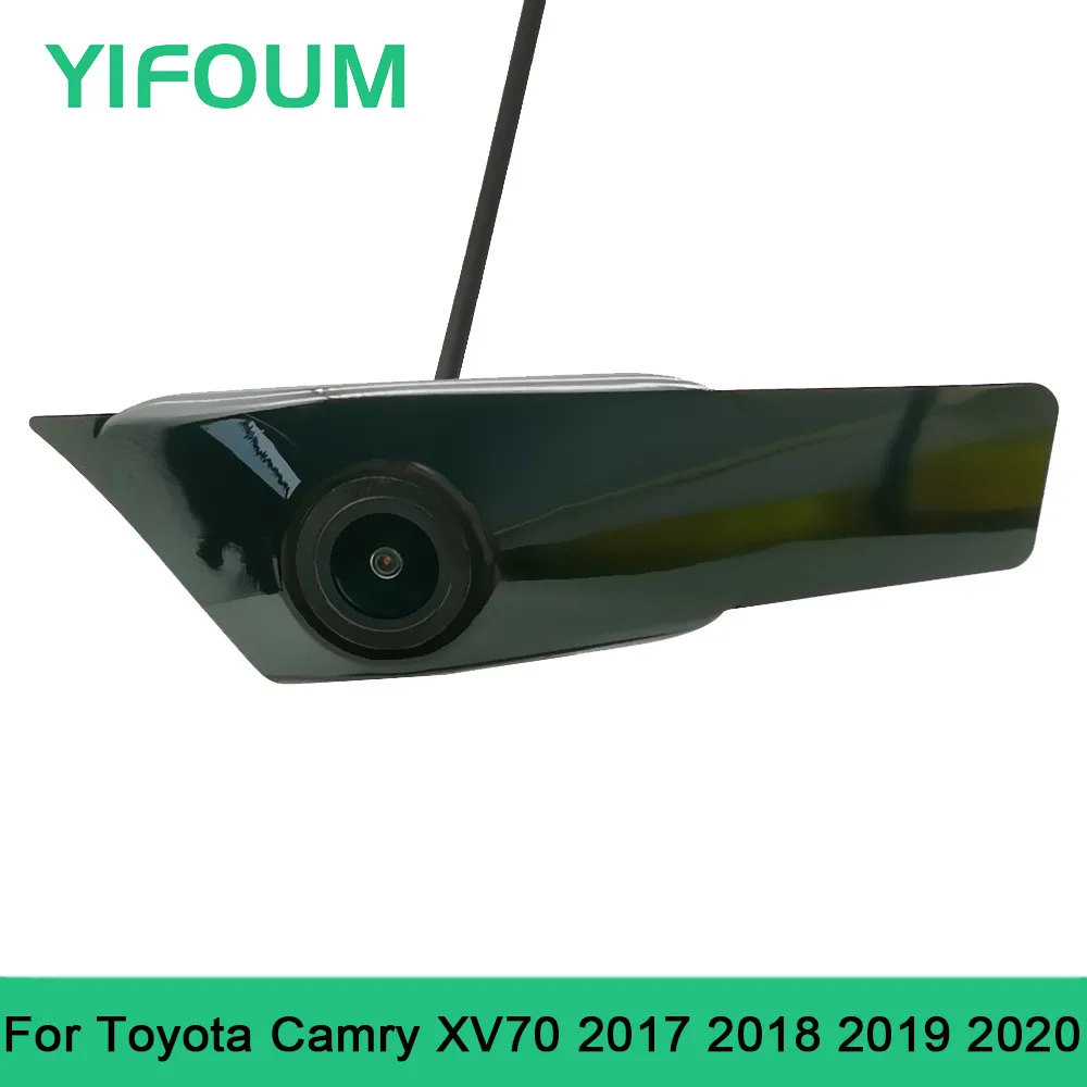 

YIFOUM HD CCD Car Front View Parking Night Vision Positive Waterproof Logo Camera For Toyota Camry XV70 2017 2018 2019 2020