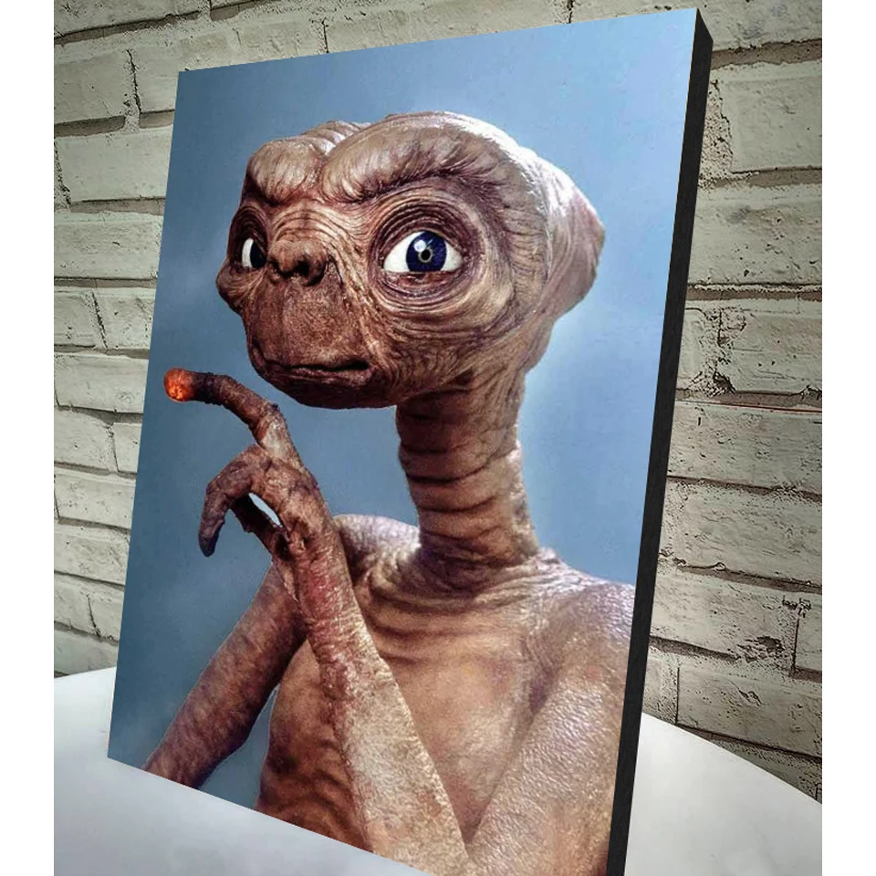 Новый набор для вышивания бисером "Фильм E.T. Инопланетянин" 5D, квадратный крестик, полная картина со швейцарским бисером и мозаикой.