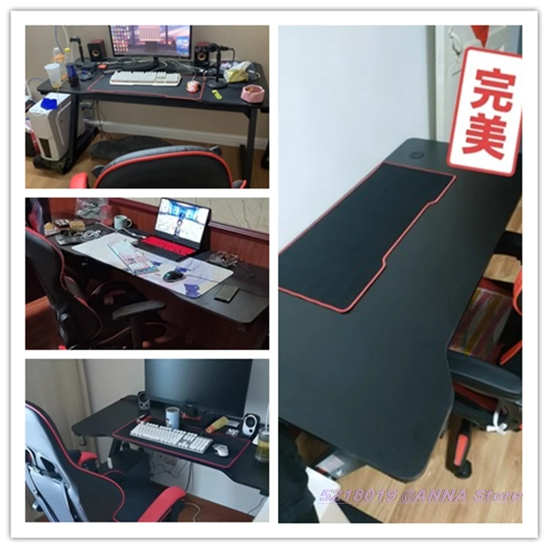 

2020 Best Sale Gaming Desk Table LegA 80x50x75cm Cool Black LegZ 80x60x75cm Computer Desktop Home Supplies Office Desk Chair Hot