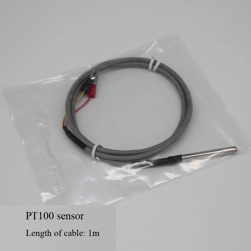 

-50~100'C 5*50mm PT100 probe thermal resistance with 1m Shielded wire cable temperature sensor PT100 sensor