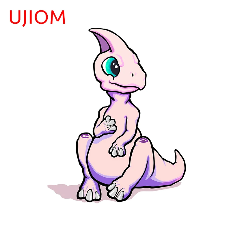 Наклейка «хадрозавр» UJIOM, Настенная Наклейка для детской комнаты, настенный плакат, домашний декор, наклейка, украшение дома, водостойкая настенная наклейка из ПВХ