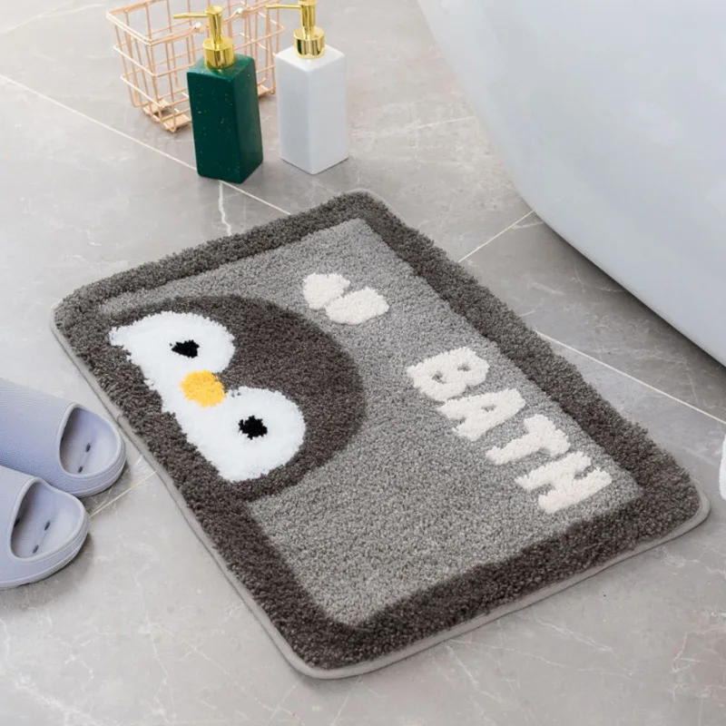 cat paw bathroom carpet door entrance mat daisy bath decor rug non slip toilet doormat absorbent thick area mat 4060cm free global shipping