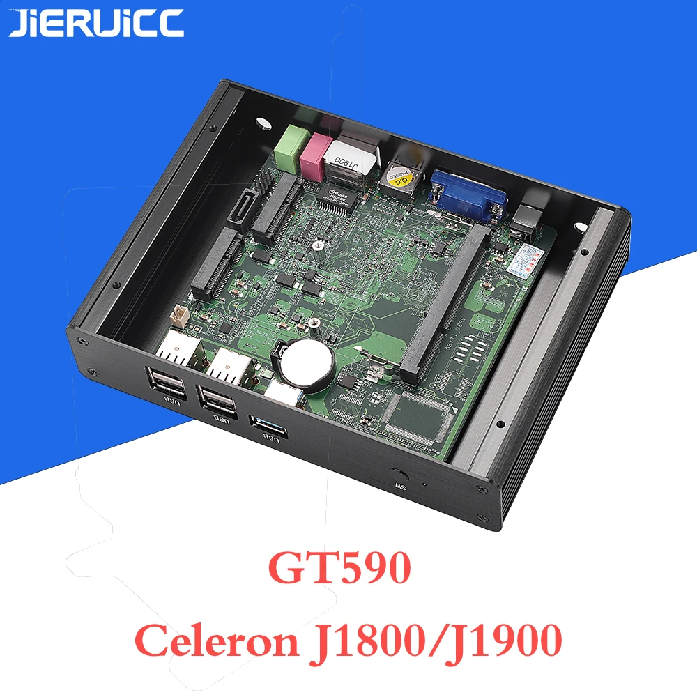 Мини ПК intel celeron j1800 j1900 4K HD мини компьютер Celeron 2955U для офиса/HTPC/колл