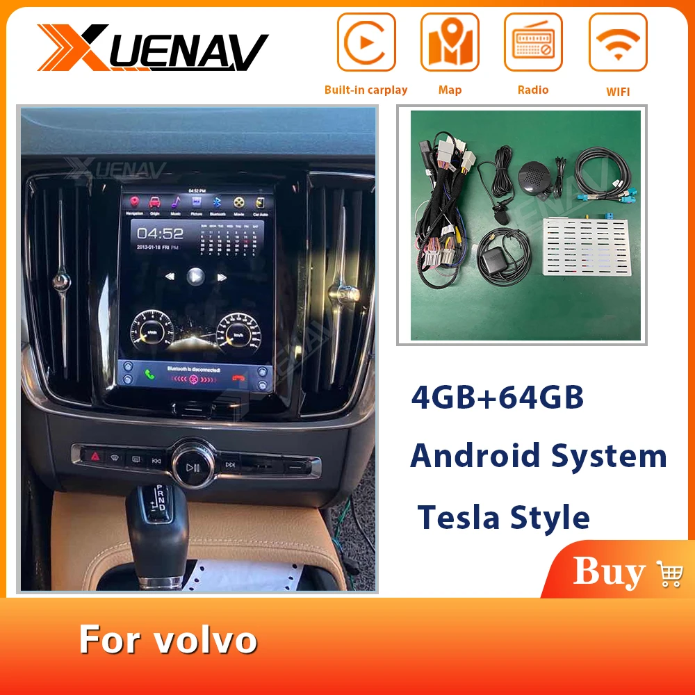 XUENAV Android 9 0 Тесла стиль вертикальный экран автомобиля GPS навигация для Renault 2016 +