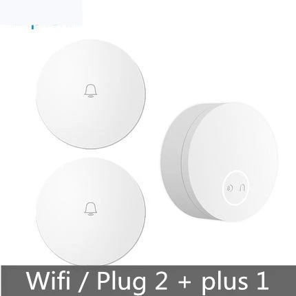 Wifi 2 Receiver Xiaomi Linptech беспроводной дверной звонок самогенерирующий умный дверной передатчик звонка функция памяти Wifi версия подключения Mijia APP - Цвет: Wifi 2 Receiver